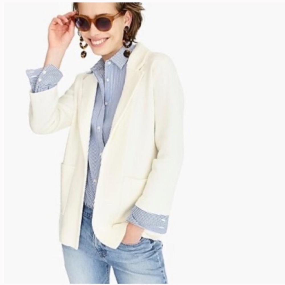 J. Crew 365 Sophie Open-Front Sweater Blazer